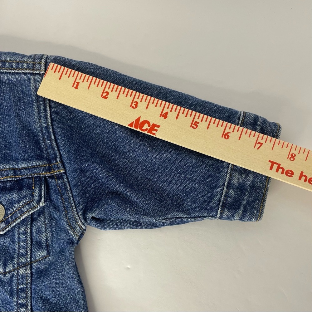 Vintage Oshkosh Baby Jean Jacket Classic Cotton Denim Unisex 3-6M - Picture 15 of 15